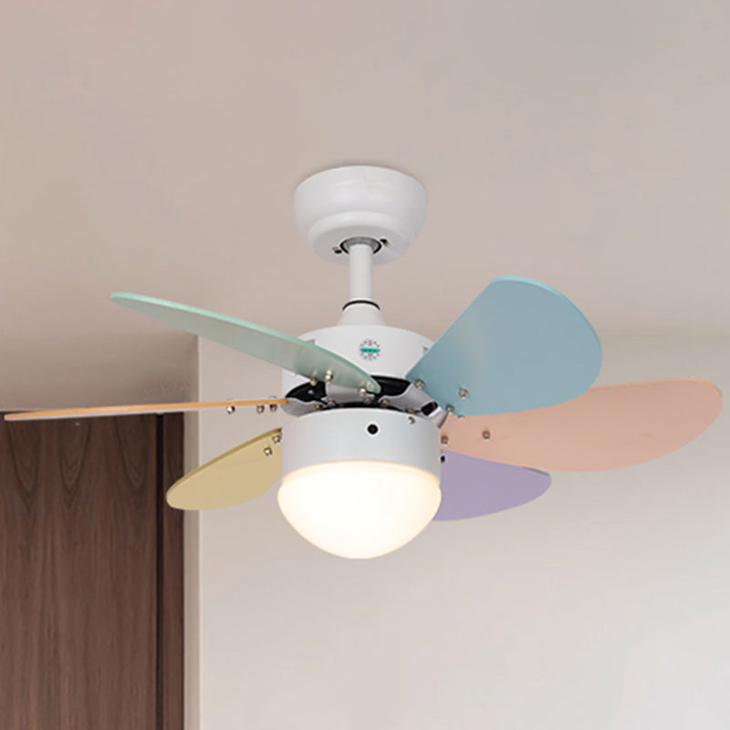 Acrylkuppel abgelegene Anhängerlüftungslampe Makkaron 30 "Weit-LED-Halbflush-Deckenleuchte mit 6-Blatt