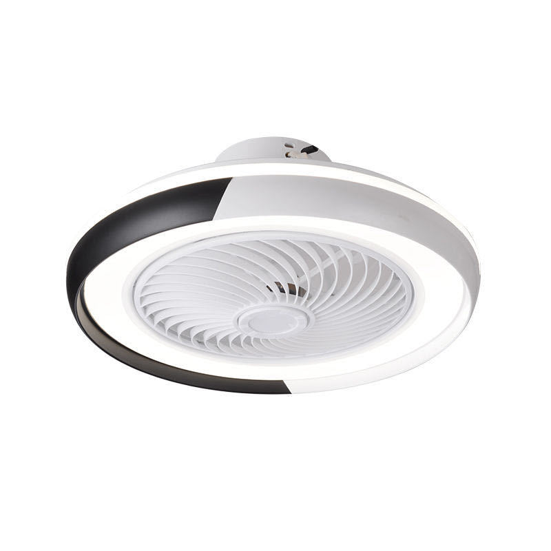 19,5 "breite Macaron Runde 5 Klingen Deckenventilator Lampe Acryl Kinder Schlafzimmer LED Semi Flush Light, Fernbedienung