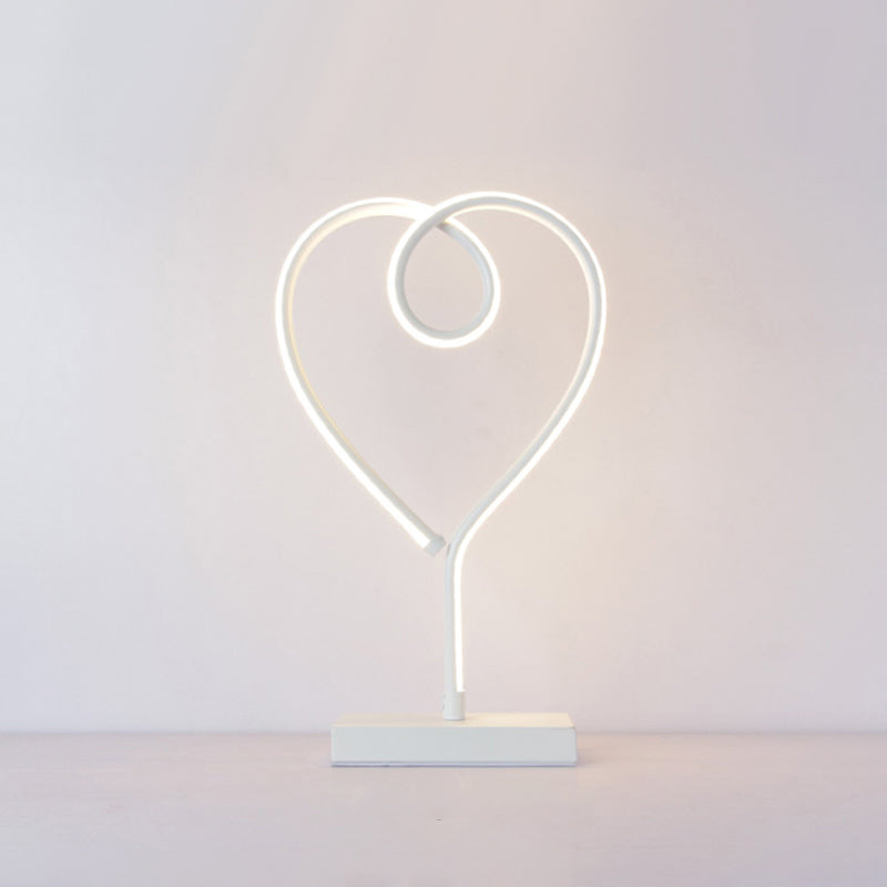Aluminum Line Art Night Lighting Minimalism LED Accent Table Light for Living Room