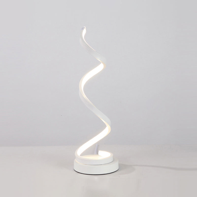 Aluminum Line Art Night Lighting Minimalism LED Accent Table Light for Living Room