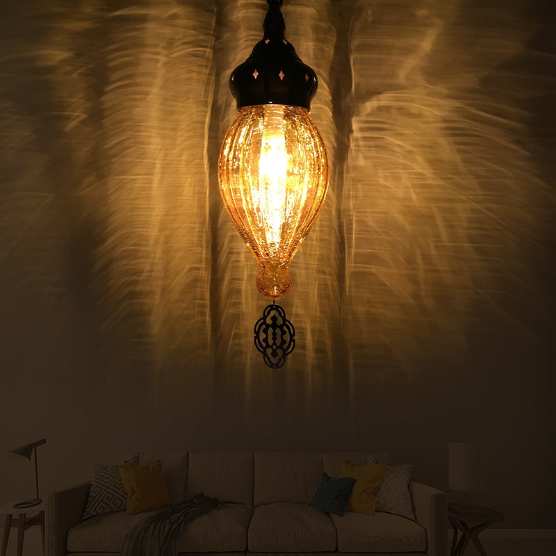 Colgante de suspensión rojo/rosa/rosa/amarillo tradicional 1/4 cabezas kit de luz colgante para sala de estar
