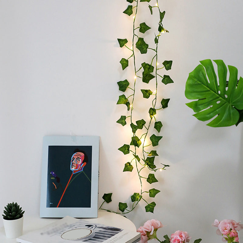 Artistic Artificial Vine LED Fairy Light Bedroom Battery Powered String Lighting