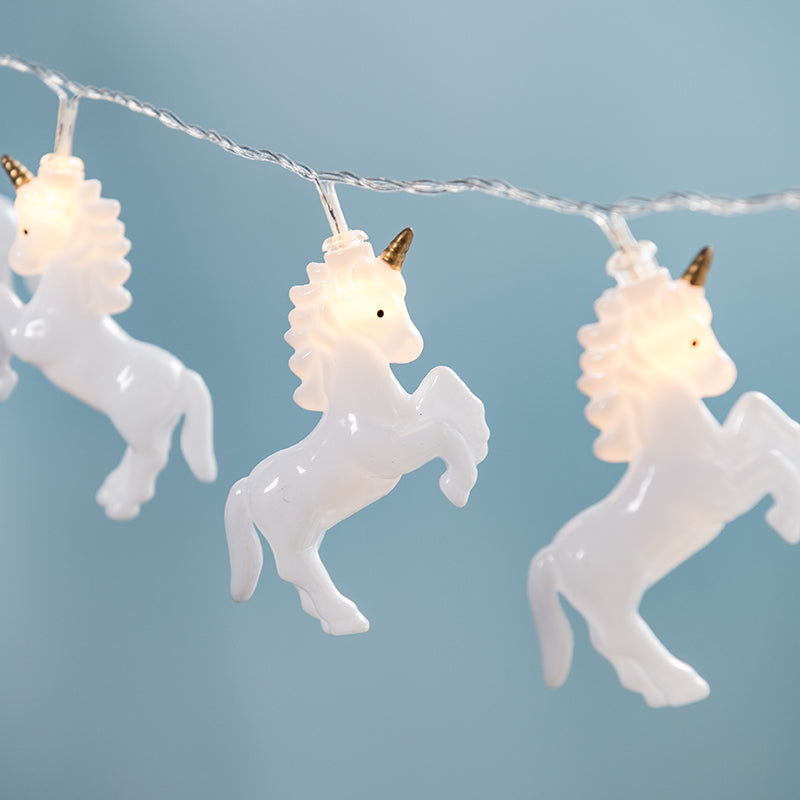 Animal Shaped Plastic LED Fairy Lamp Artistic White Battery Powered String Lighting