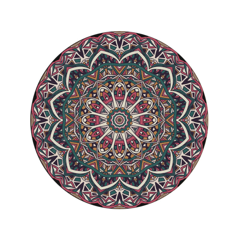 Moroccan Decoration Rug Multi Color Flower Printed Indoor Rug Polypropylene Pet Friendly Easy Care Area Carpet