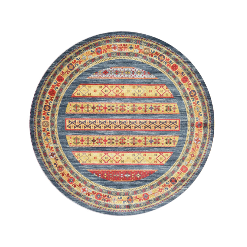 Moroccan Decoration Rug Multi Color Flower Printed Indoor Rug Polypropylene Pet Friendly Easy Care Area Carpet