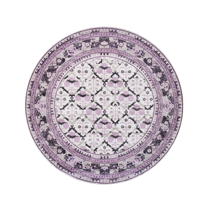 Moroccan Decoration Rug Multi Color Flower Printed Indoor Rug Polypropylene Pet Friendly Easy Care Area Carpet
