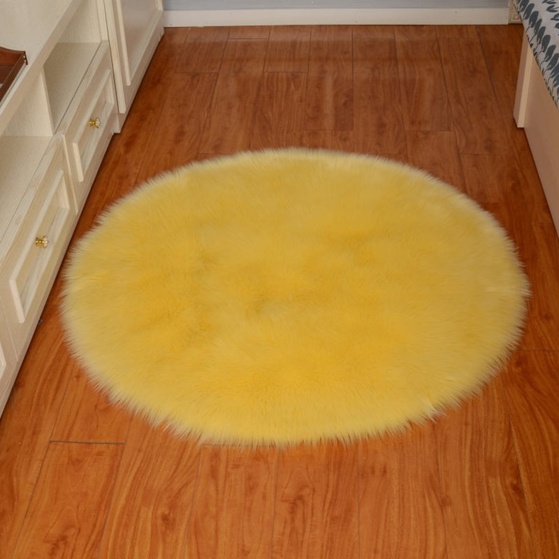Tapis de couleur unie calmatrice multi-couleurs moelleux tapis de tapis moquette non glip