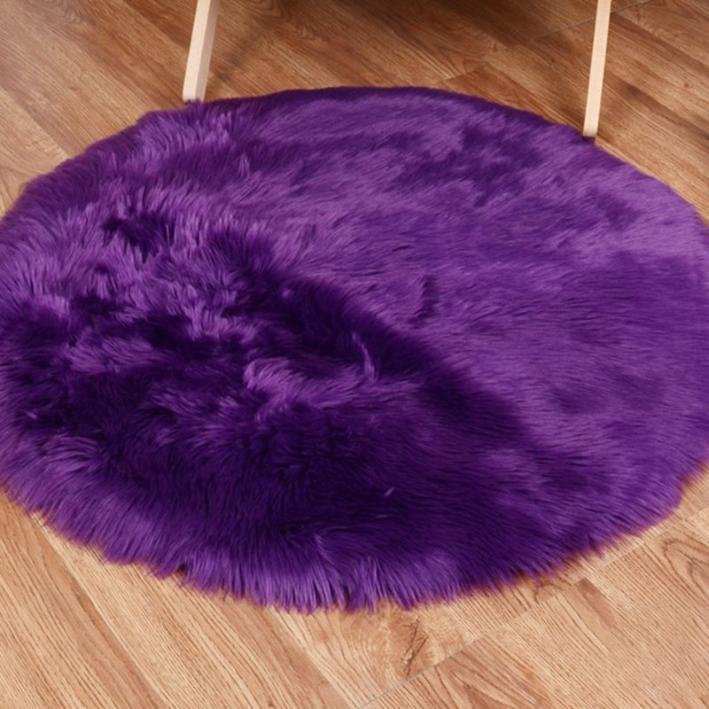 Tapis de couleur unie calmatrice multi-couleurs moelleux tapis de tapis moquette non glip