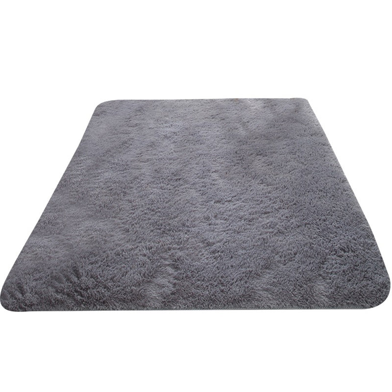 Einfacher fester Farbe Teppich Mehrfachfarbener Polypropylenbereich Teppich Anti-Rutsch-Rückentier-Friendly Innenteppich für Schlafzimmer