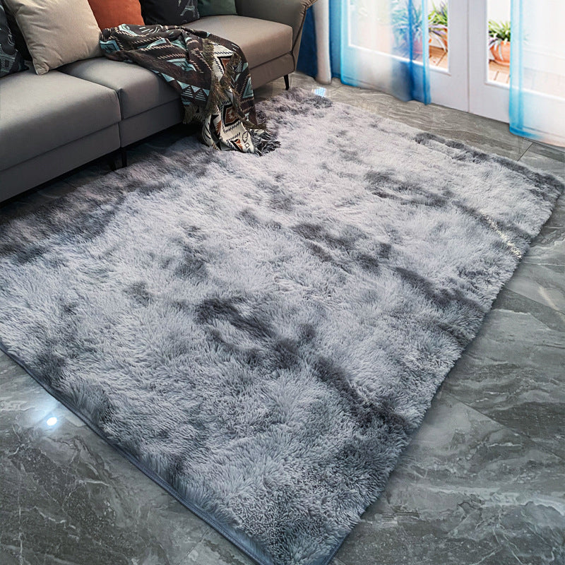 Fancy Ombre Printed Rug Multi Colored Synthetics Area Carpet Stain-Resistant Easy Care Indoor Rug for Living Room