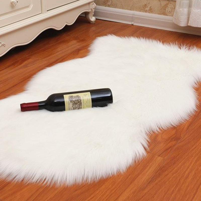 Multi-Color Solid Color Rug Fuzzy Casual Indoor Rug Anti-Slip Backing Pet Friendly Washable Area Carpet for Bedroom