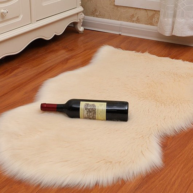 Multi-Color Solid Color Rug Fuzzy Casual Indoor Rug Anti-Slip Backing Pet Friendly Washable Area Carpet for Bedroom