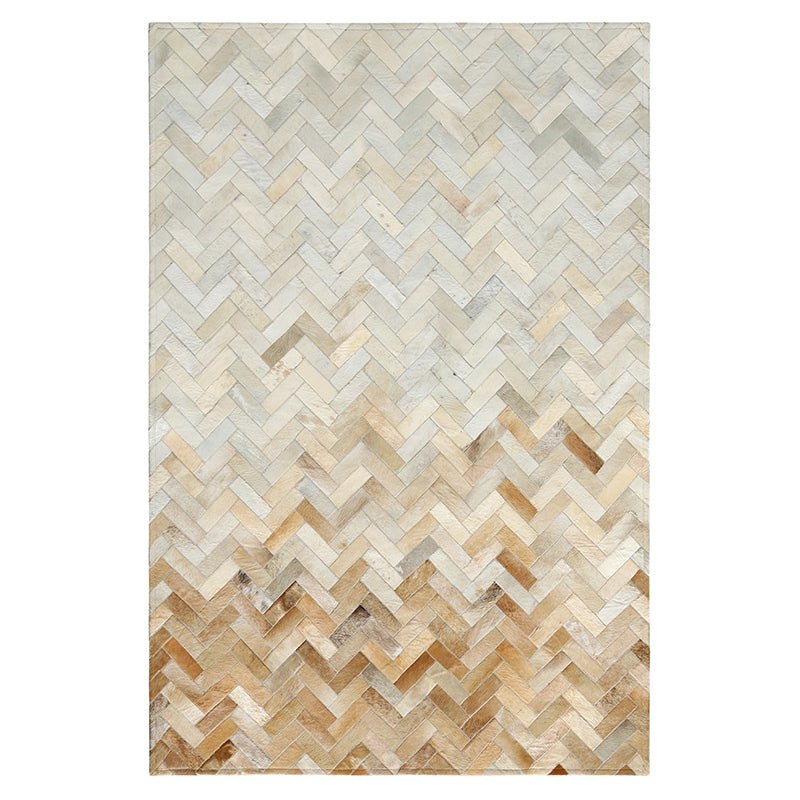 Novelty Geometric Pattern Rug Multicolored Cowhide Indoor Rug Anti-Slip Backng Easy Care Area Carpet for Decoration