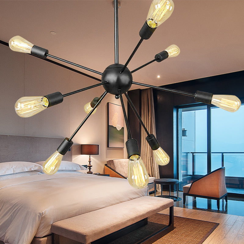 Luces de lámparas de lámparas de 9/12 negras