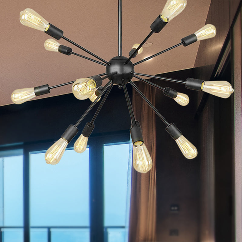 Luces de lámparas de lámparas de 9/12 negras