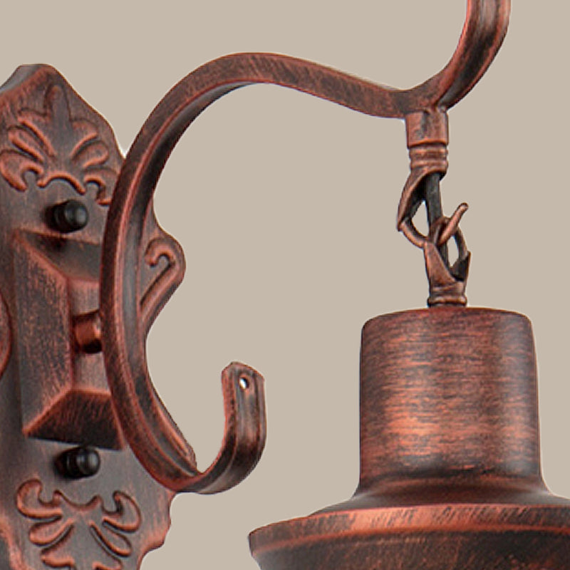 Verwitterte Kupfer Ein leichter Leuchten leichter rustikaler Stil klarer Glaskerosin -Beleuchtung