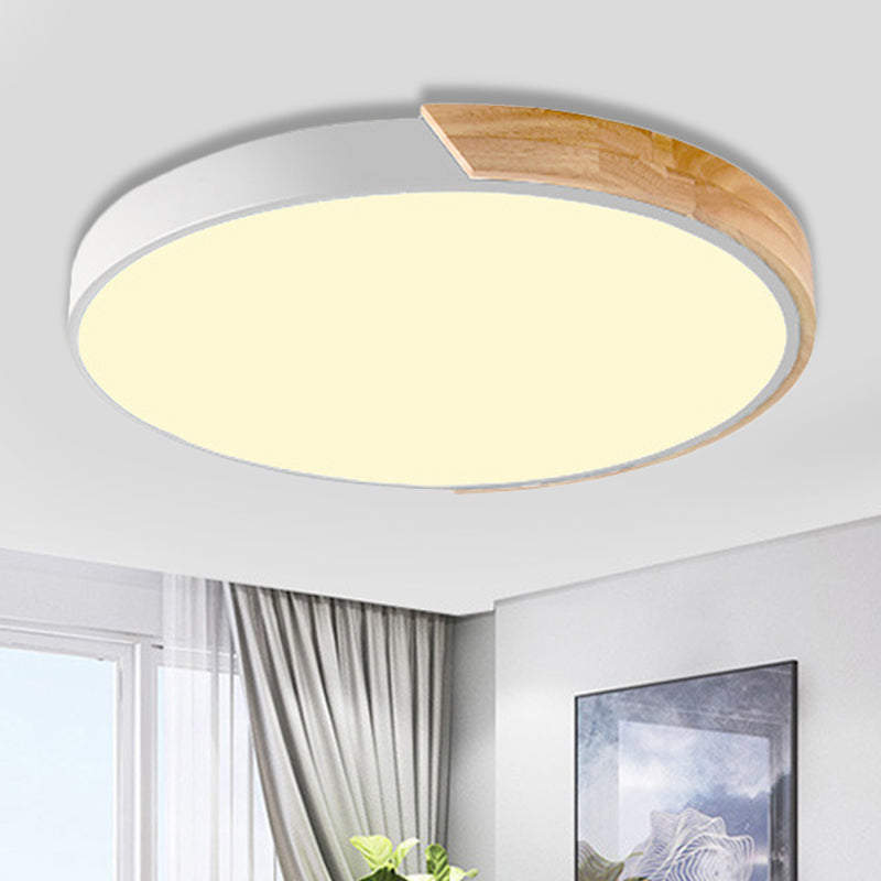 Macaron Loft Circle Plafonnier LED en acrylique pour la maternelle