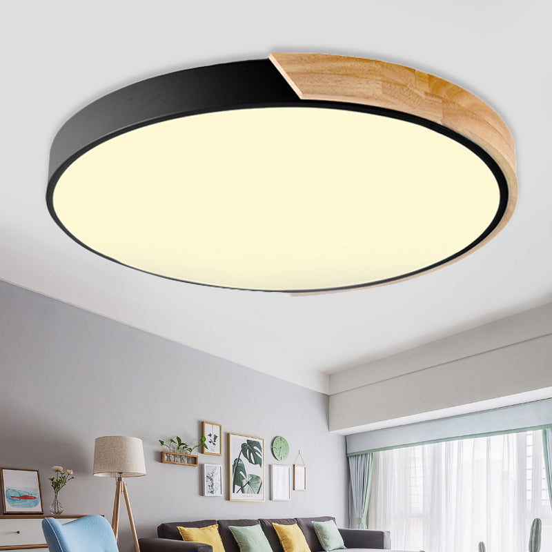 Macaron Loft Circle Plafonnier LED en acrylique pour la maternelle
