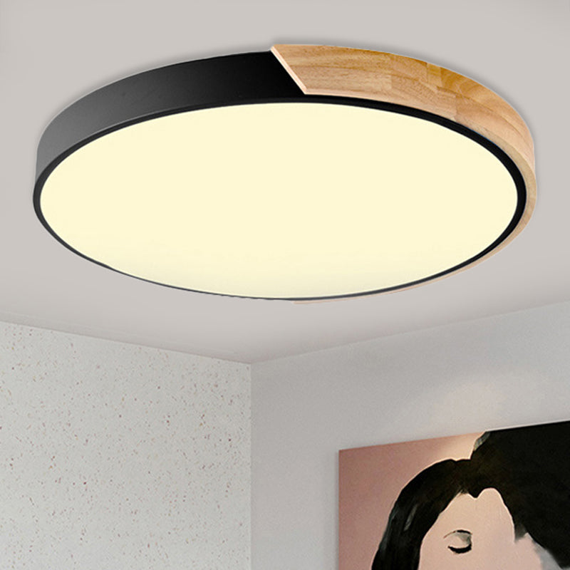 Macaron Loft Circle Plafonnier LED en acrylique pour la maternelle