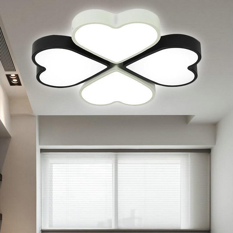 Designer hart spoel plafond verlichtingsarmatuur acryl spoeling montage plafondlicht voor kinderslaapkamer