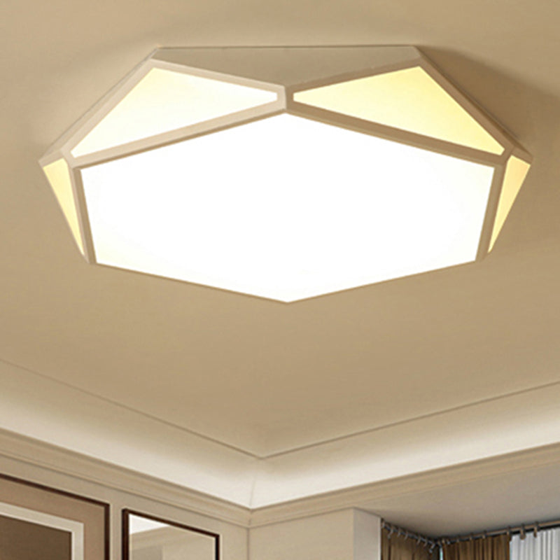 Modern Wit LED Plafond Licht Hexagonale Vorm Acryl Flush Mount Licht voor Restaurant
