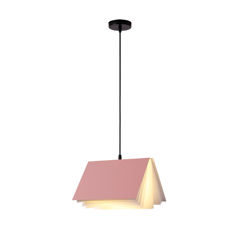 1 Light Creative Books Hanging Lamp Art Deco Metal Indoor Pendant Light