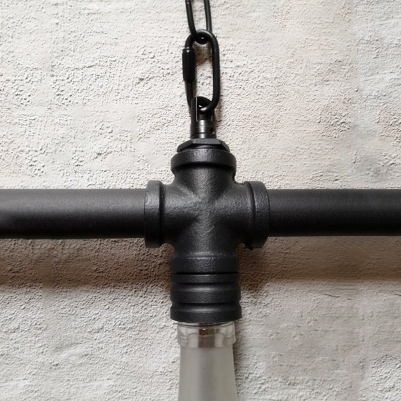 Multi-Color Island Pendant Light Industrial Iron Pipe Wine Bottle Island Lamps