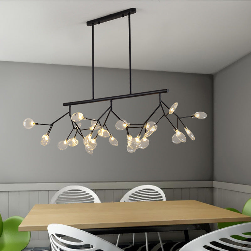 Island Lighting Contemporary Branch Metal Pendant with Round Canopy for Bedroom
