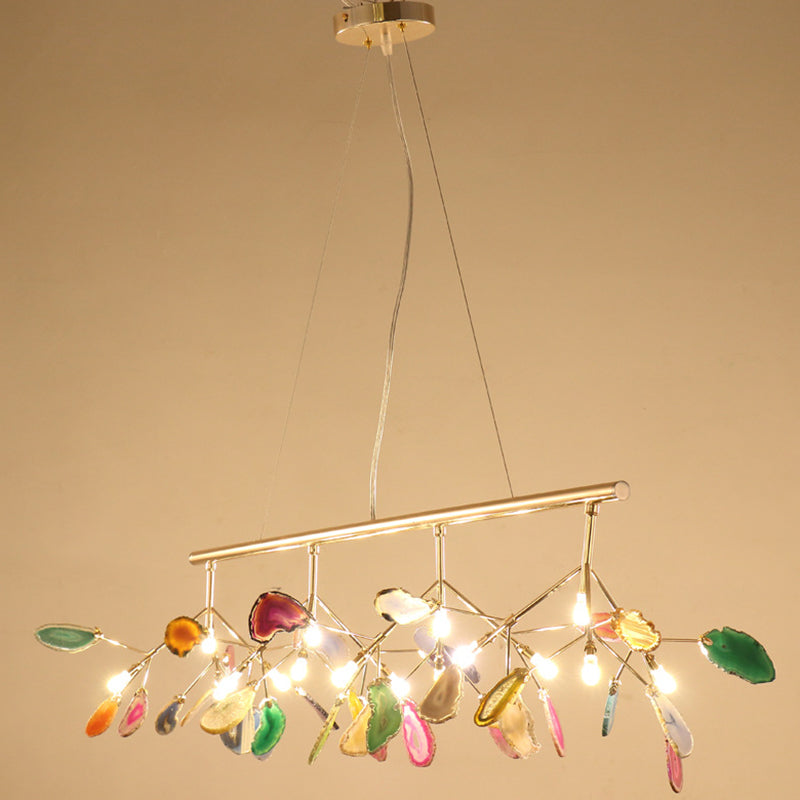 Island Lighting Contemporary Firefly Metal Pendant with Round Canopy for Living Room