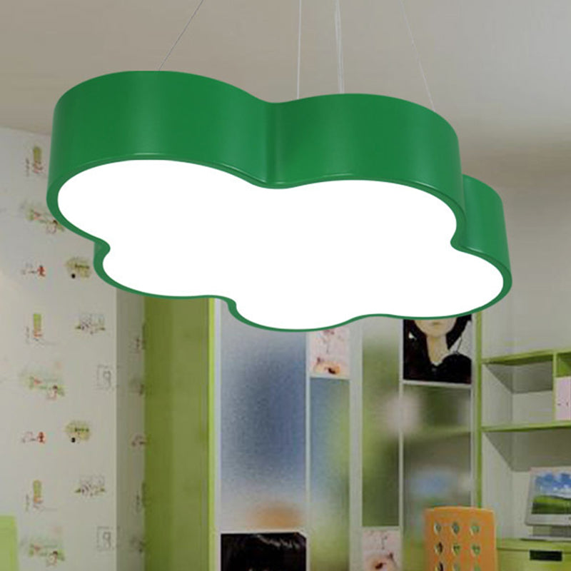 Modern Cloud Pendant Ceiling Light Metal LED Kindergarten Suspended Lighting Fixture
