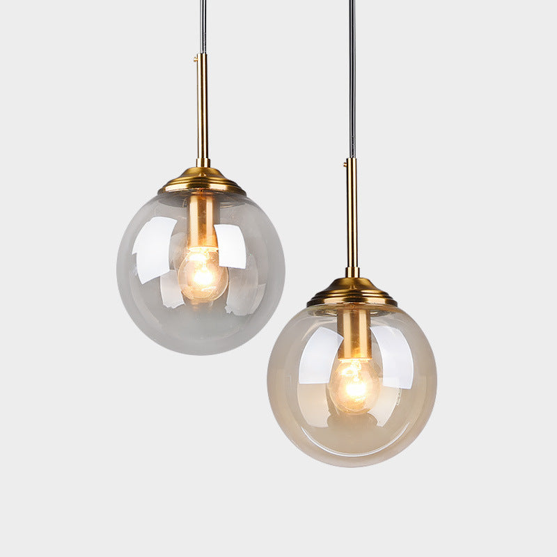 Sphere Pendant Lighting Fixture Modern Minimalist Glass Indoor Pendant Ceiling Lights