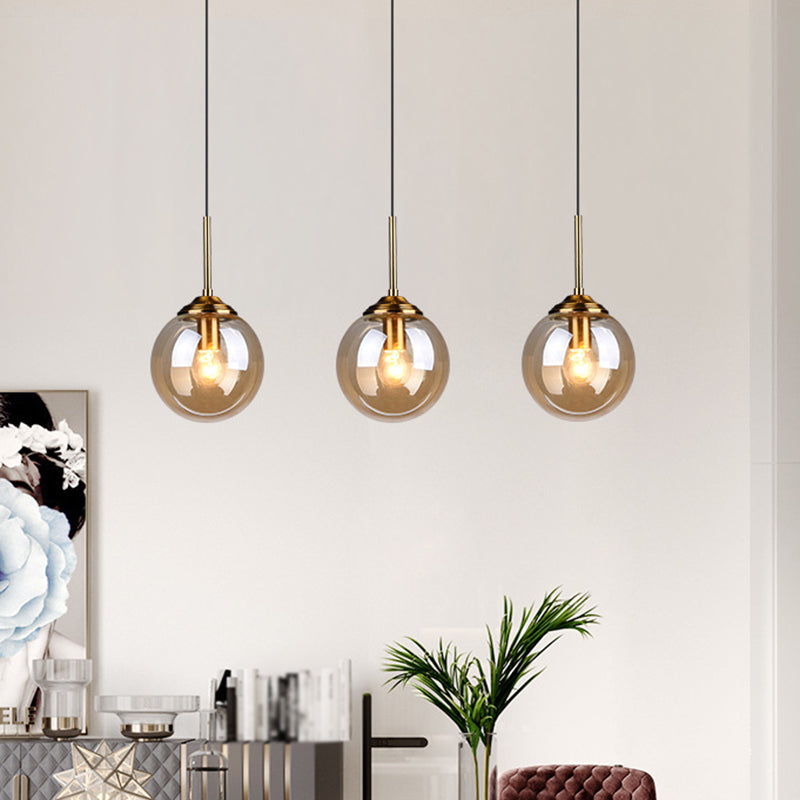 Sphere Pendant Lighting Fixture Modern Minimalist Glass Indoor Pendant Ceiling Lights