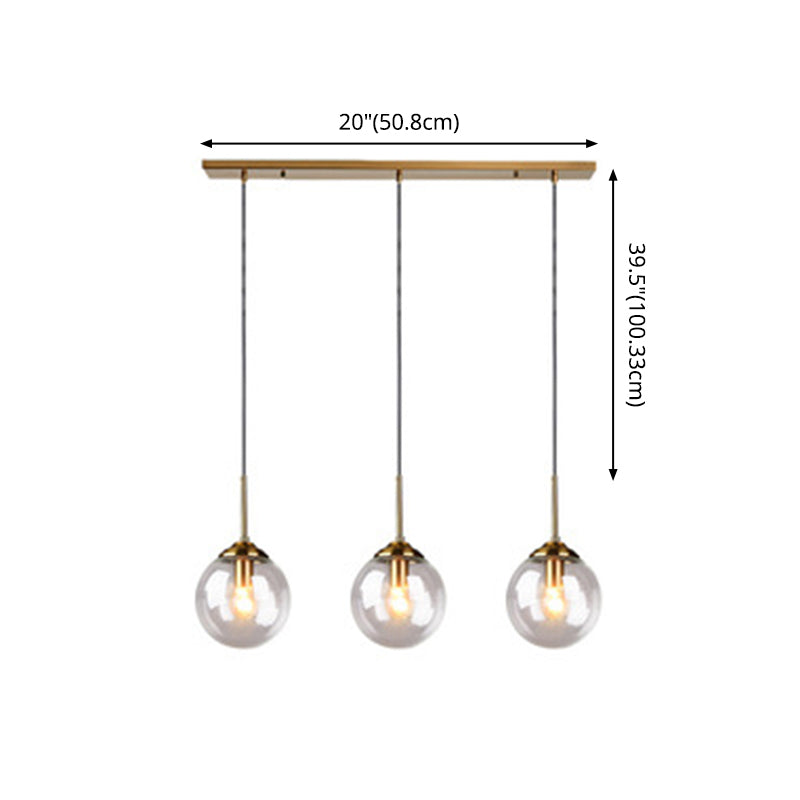 Sphere Pendant Lighting Fixture Modern Minimalist Glass Indoor Pendant Ceiling Lights