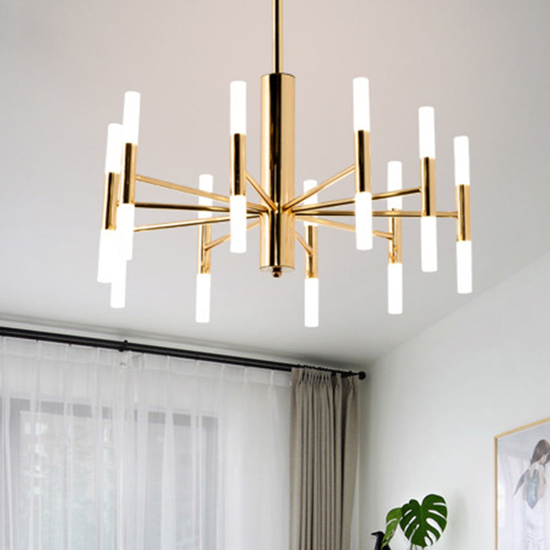 Minimalist Sticks Ceiling Lamp Acrylic 20-Light Dining Room over Island Lighting
