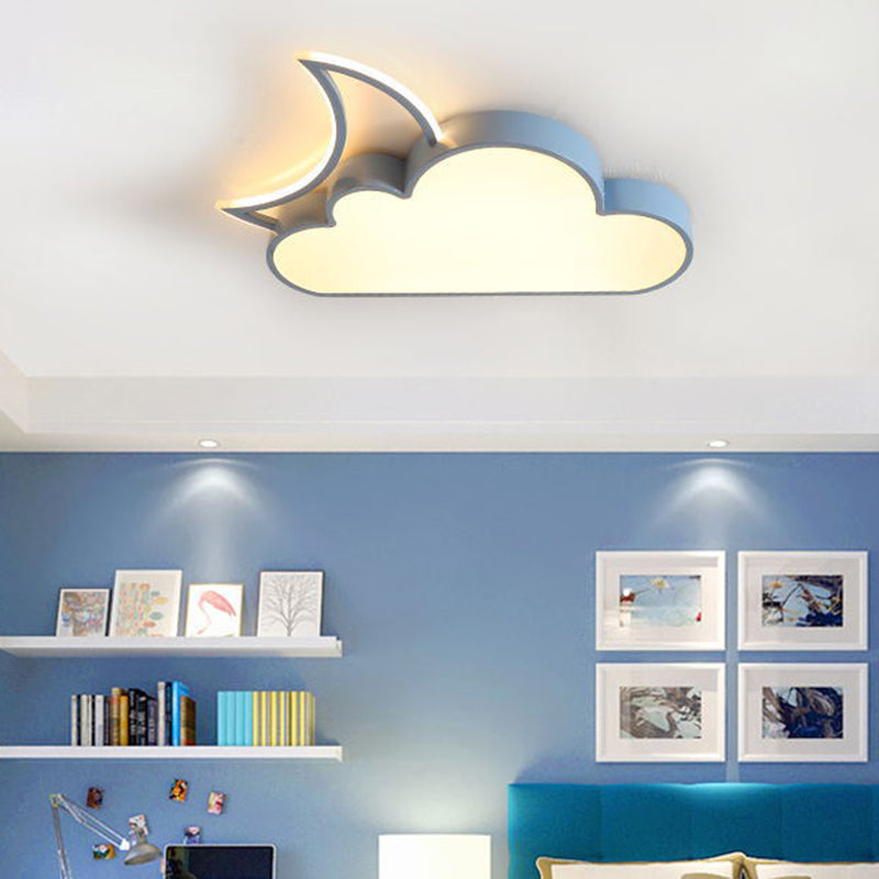 Cloud and Moon Metall-Deckenleuchte für Deckenmontage, nordische LED-Beleuchtung in Deckennähe