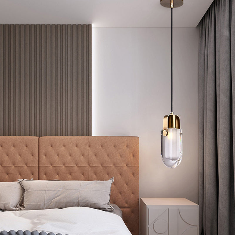 Tröpfchenkristall -Anhänger Deckenleuchte zeitgenössische LED Gold Deckenhängung Lampe