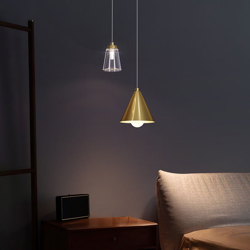 MODERNA INDUSTRIALE MINI PENDANT A CONUA LIGHT METALE CONE AMPAGGIO PER LAMPAGGI