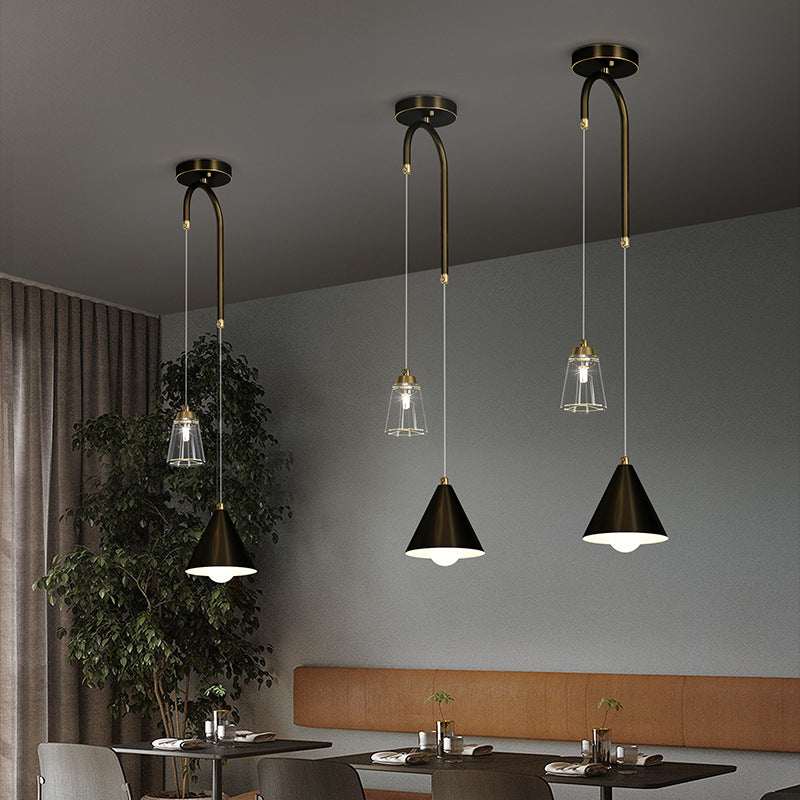 MODERNA INDUSTRIALE MINI PENDANT A CONUA LIGHT METALE CONE AMPAGGIO PER LAMPAGGI
