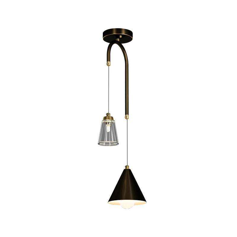 MODERNA INDUSTRIALE MINI PENDANT A CONUA LIGHT METALE CONE AMPAGGIO PER LAMPAGGI