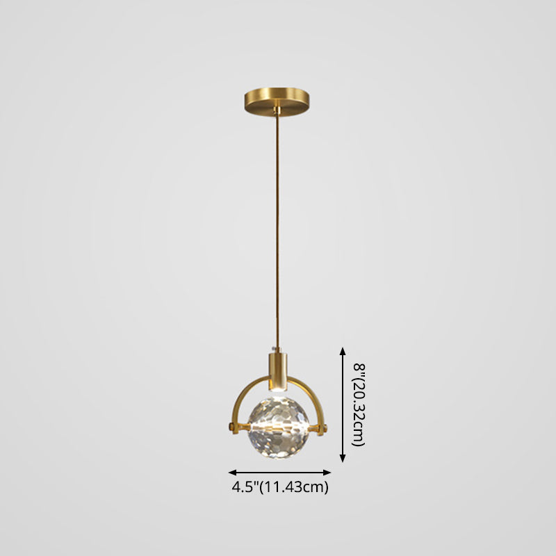 Finitura in ottone Mini Crystal Crystal Light Modern Style Modern Style Light per soggiorno bar Caffetteria bar