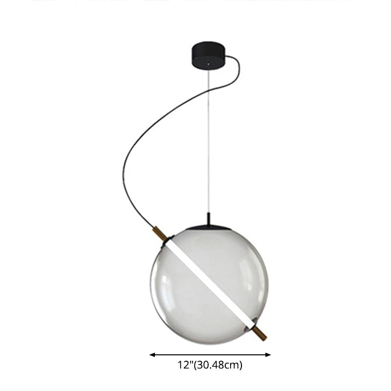 Design postmoderno Globe Globe Glass Light LED LED Cucina Luce a sospensione