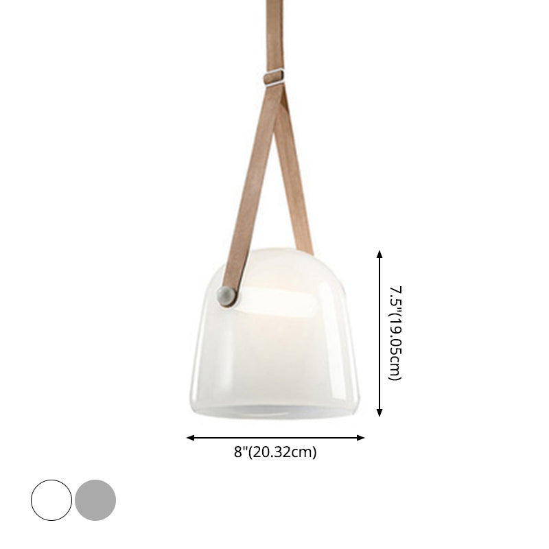 Grande cupola in vetro a ciondolo lampada a ciondolo a ciondolo LED per l'isola della cucina