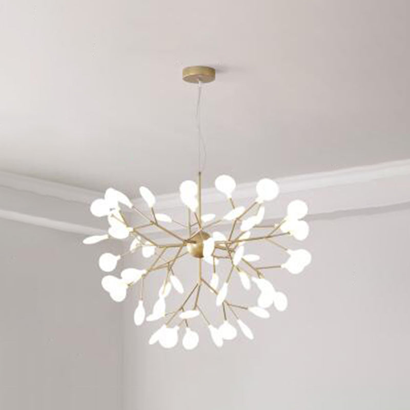Modern Firefly Style Lampadellier leggero glassata glassata Acrilico Soggiorno Sallo Affatta lampada