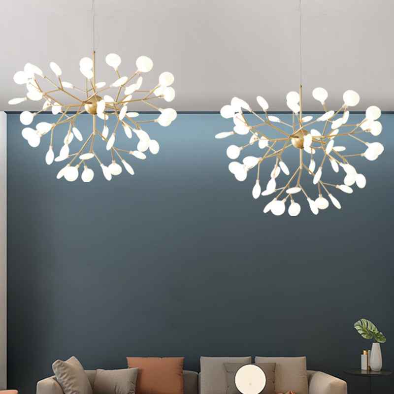 Modern Firefly Style Lampadellier leggero glassata glassata Acrilico Soggiorno Sallo Affatta lampada