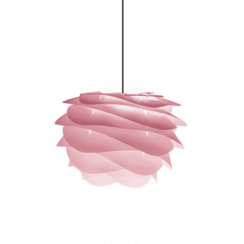 Modern Art Deco Hanging Light Fixtures 1 Light Pinecone Shade Acrylic Pendant Light
