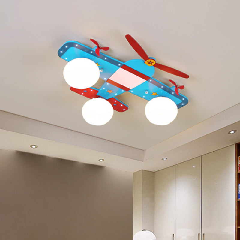 Airplane Shape Flush Mount Light Kindergarten Children Room Ceiling Light