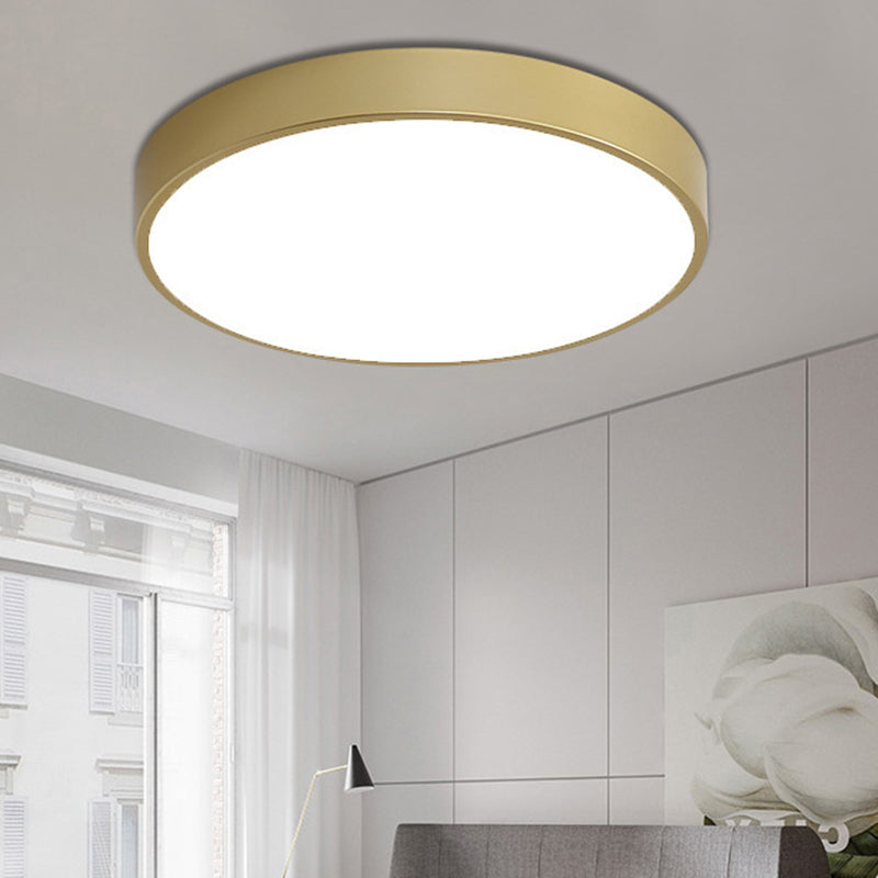 Plafonnier LED moderne et Simple, luminaire rond encastré pour chambre à coucher