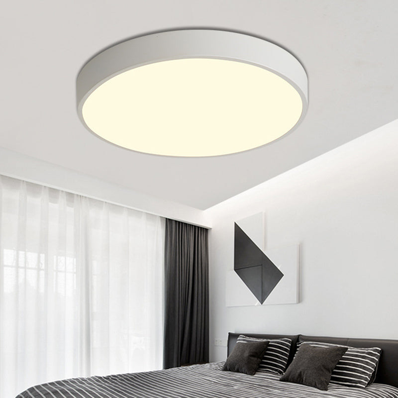 Plafonnier LED moderne et Simple, luminaire rond encastré pour chambre à coucher