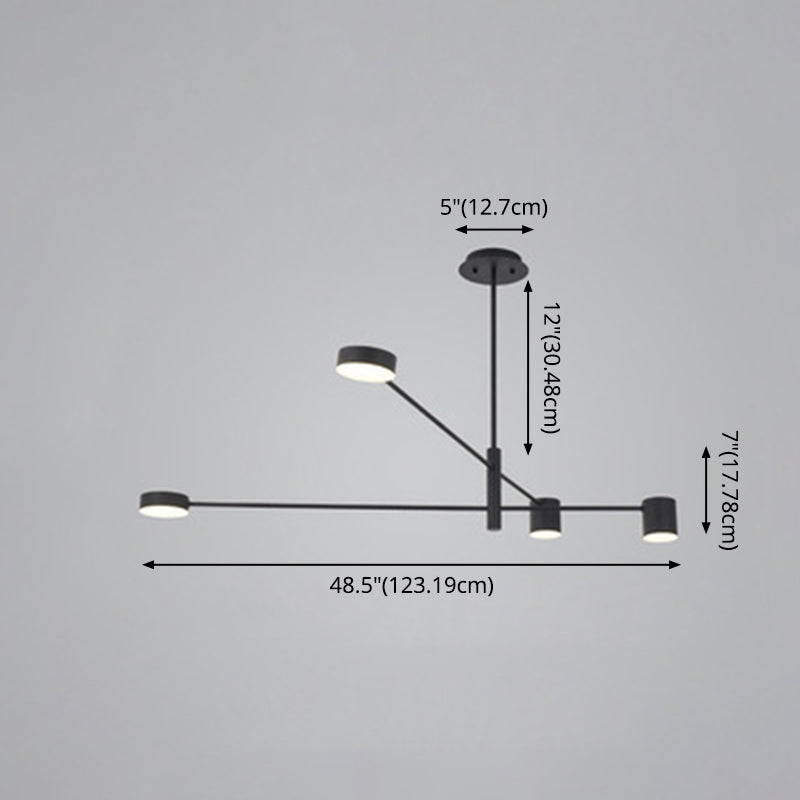 Lampada del lampadario Sputnik Lampada in metallo contemporaneo lampada a sospensione per soggiorno