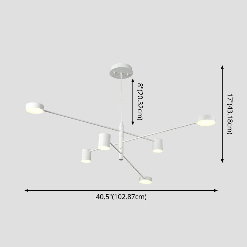 Lampadario a soffitto a soffitto starburst lampada a soffitto sospeso in metallo per soggiorno